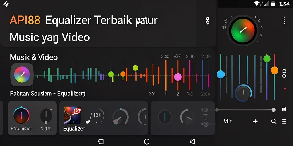 Antarmuka modern API88 dengan kontrol Equalizer yang intuitif.