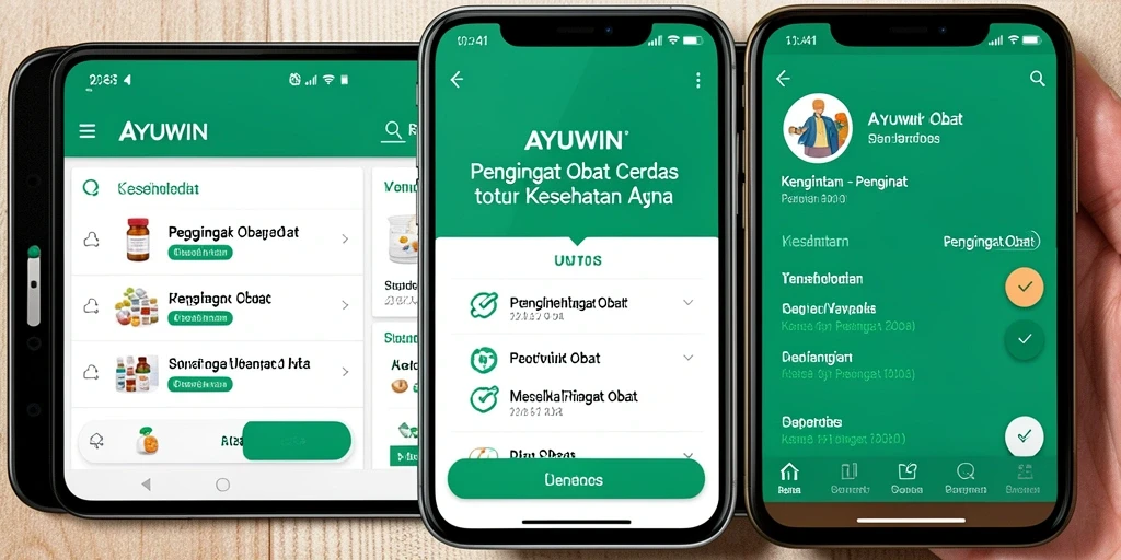 Tampilan antarmuka AYUWIN yang sederhana dan fungsional.