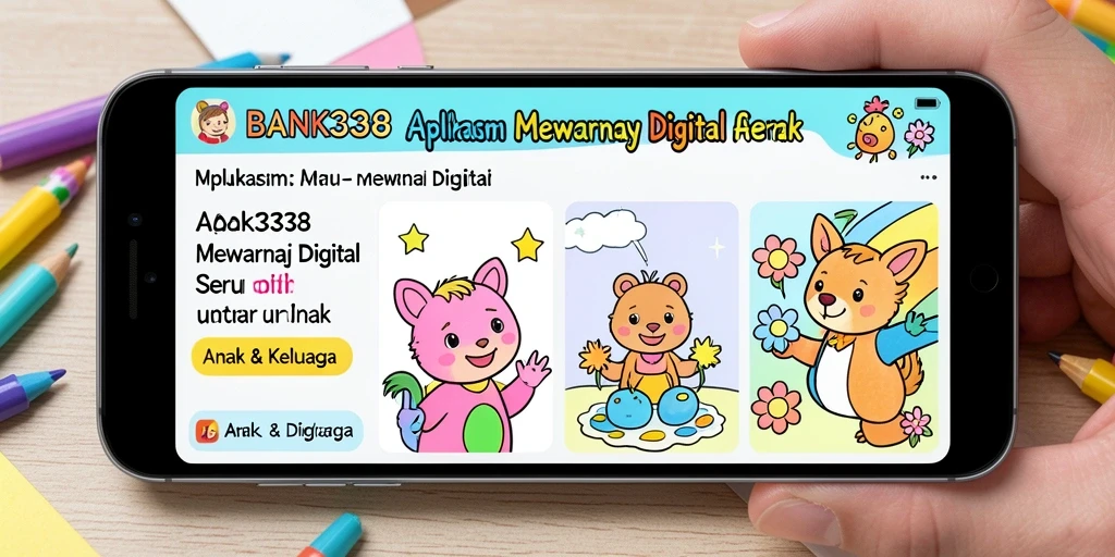 Antarmuka aplikasi BANK338 dengan gambar mewarnai yang menarik.