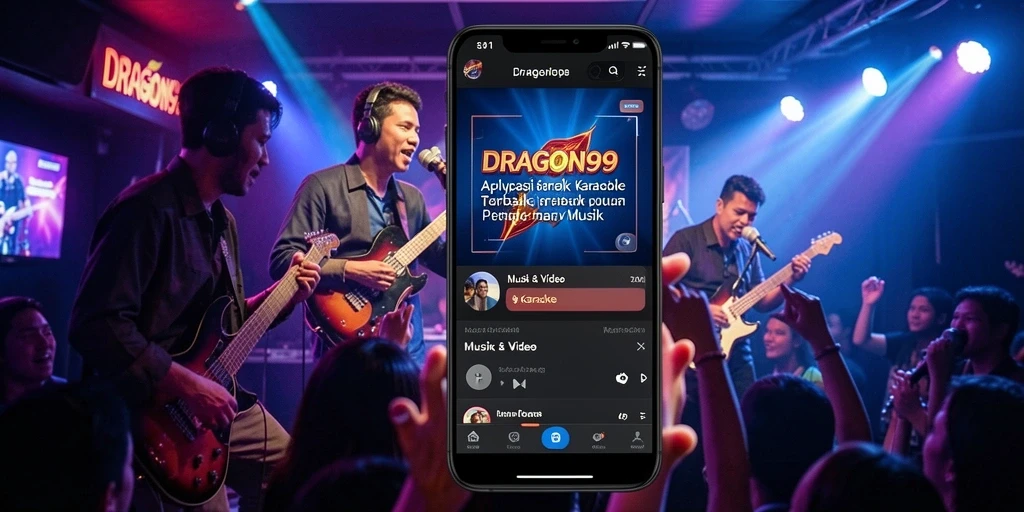 Antarmuka DRAGON99 yang intuitif untuk karaoke.