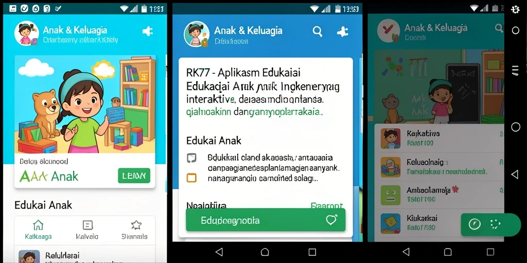 Antarmuka interaktif untuk belajar sambil bermain.