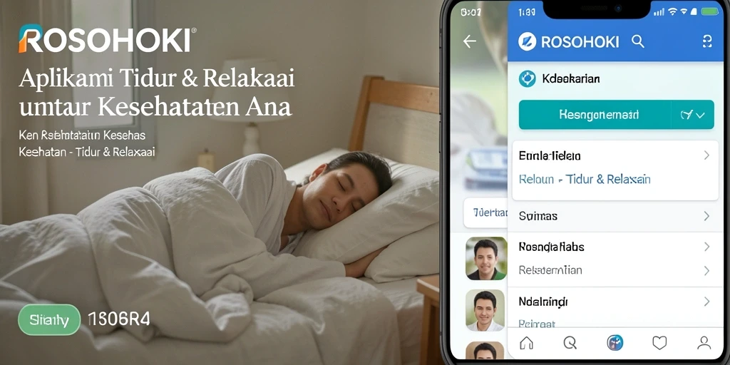Antarmuka ROSOHOKI yang ramah pengguna untuk tidur dan relaksasi.