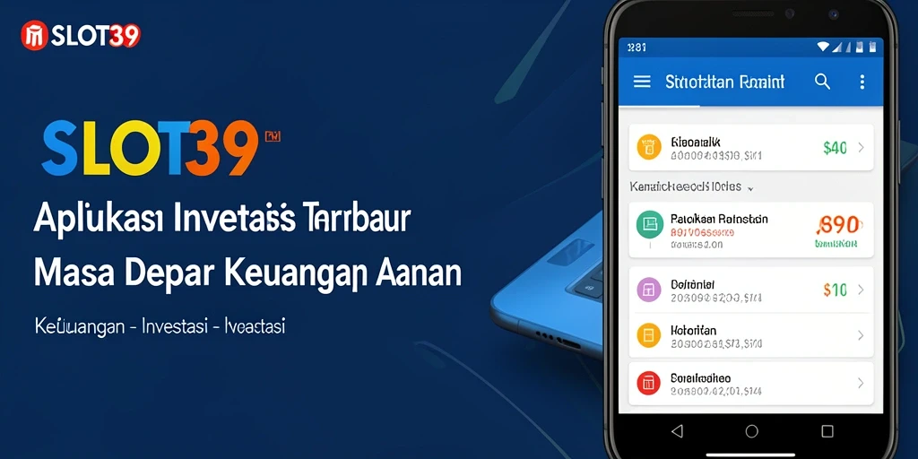 Antarmuka aplikasi SLOT39 yang user-friendly dan informatif.