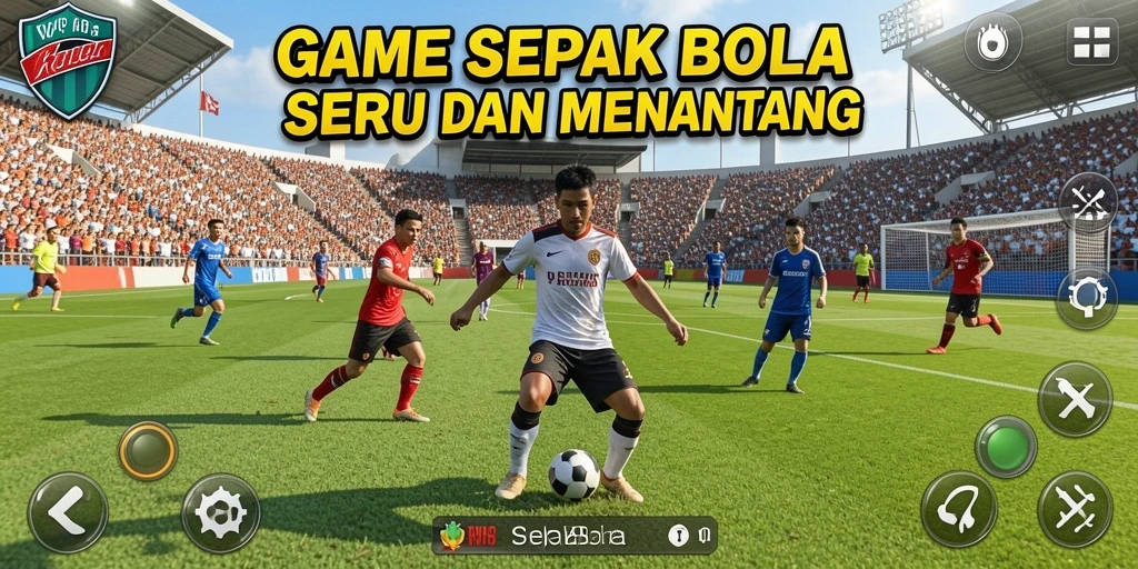 Antarmuka game V07 yang menarik dengan fitur Sepak Bola.